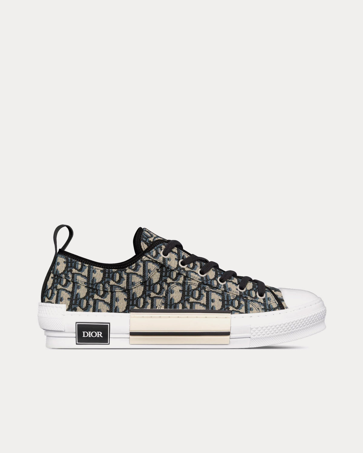 B23 Dior Oblique Jacquard Beige / Black Low Top Sneakers
