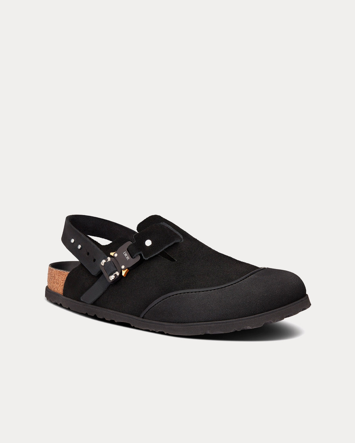 Tokio Black Nubuck Calfskin Mules