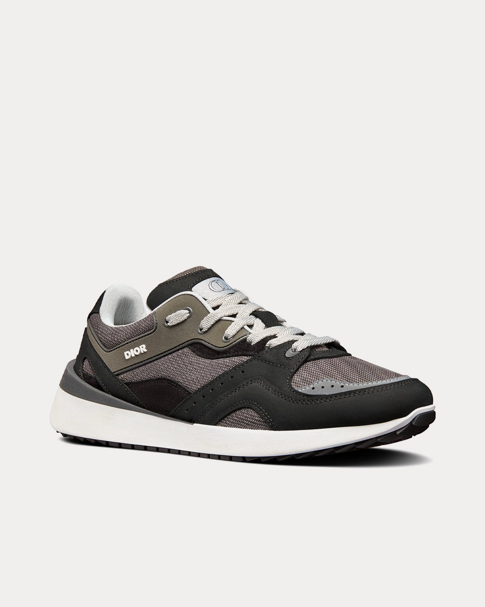B29 Gray Technical Mesh, Black Suede and Smooth Calfskin Low Top Sneakers