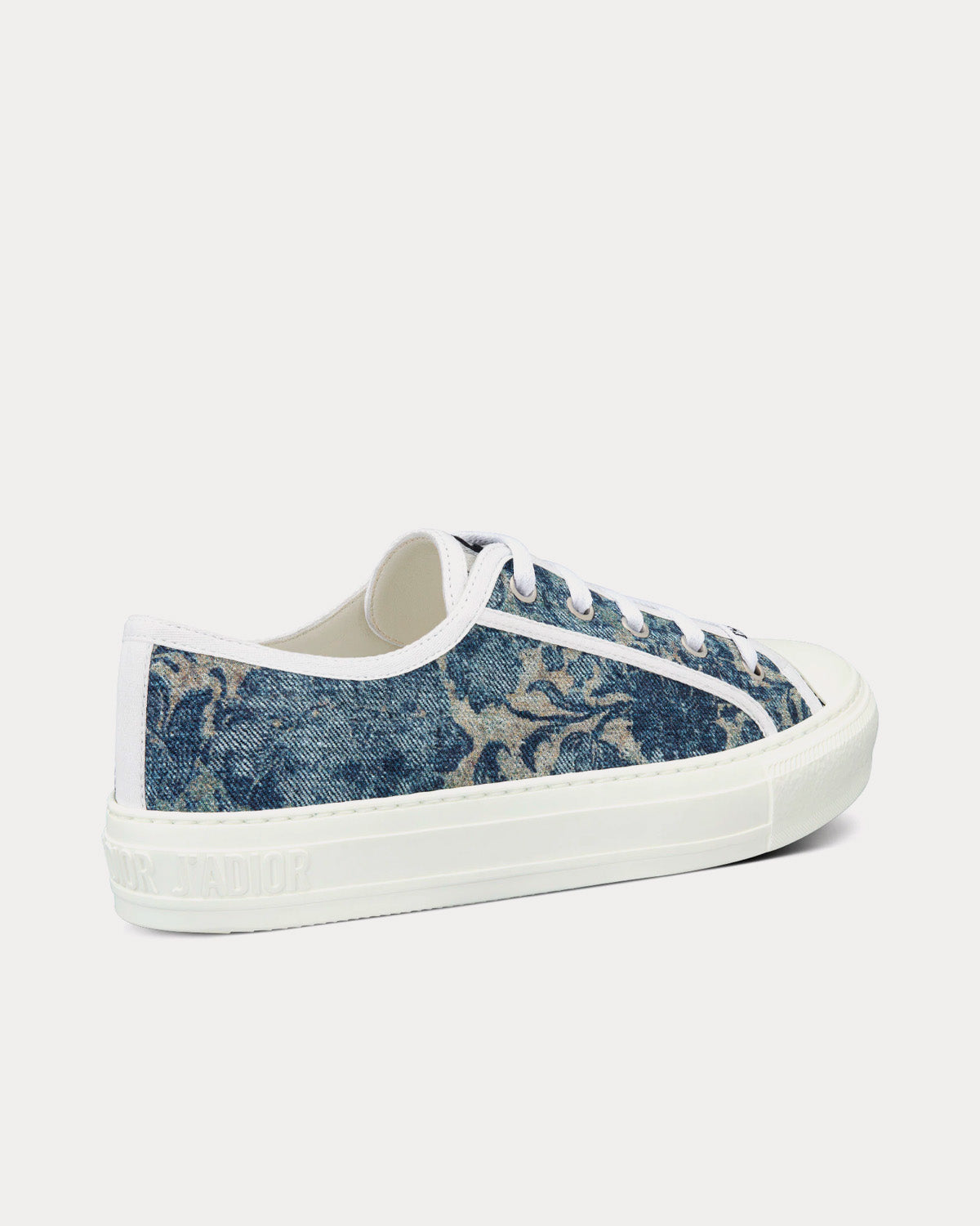 Walk'n'Dior Duck Blue Dior Brocart Embroidered Denim Low Top Sneakers