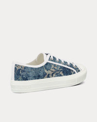 Walk'n'Dior Duck Blue Dior Brocart Embroidered Denim Low Top Sneakers
