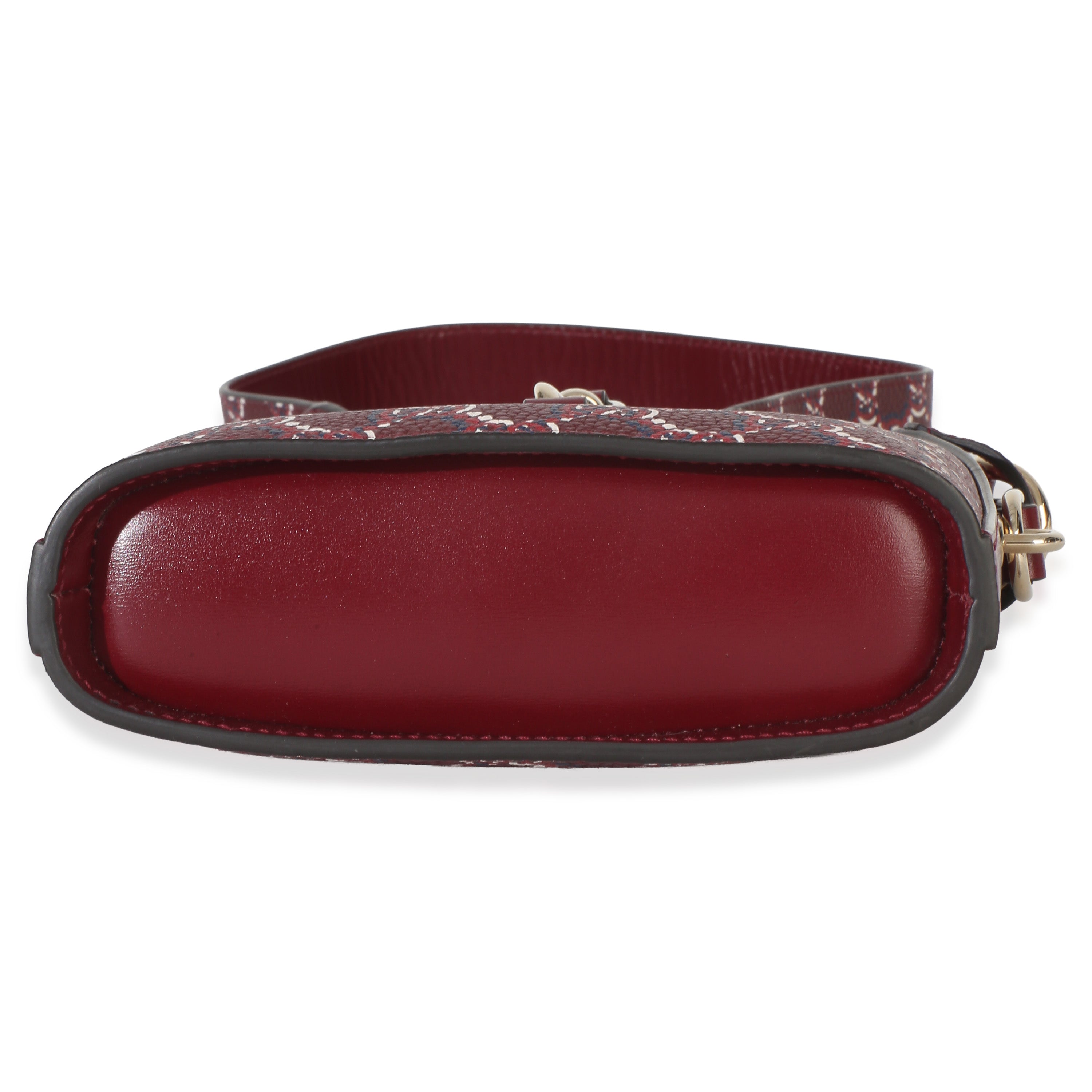 Red Multicolor Monogram Grained Calfskin Mini Shadow Bucket Bag