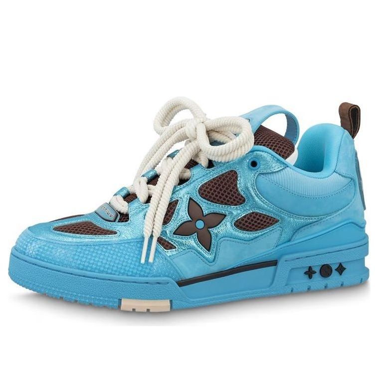 Skate Sneakers 'Blue Brown' 1ABMID