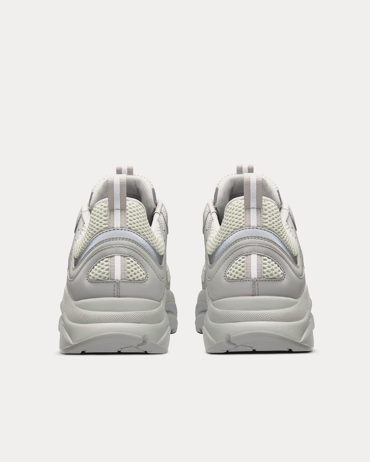 B22 Technical Mesh & Smooth Calfskin Dior Gray Low Top Sneakers