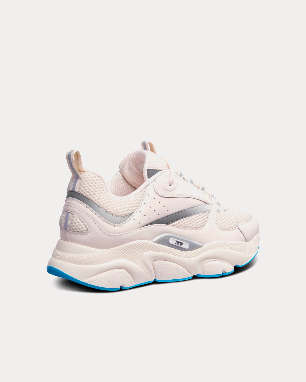 B22 Cream Technical Mesh and Smooth Calfskin Low Top Sneakers
