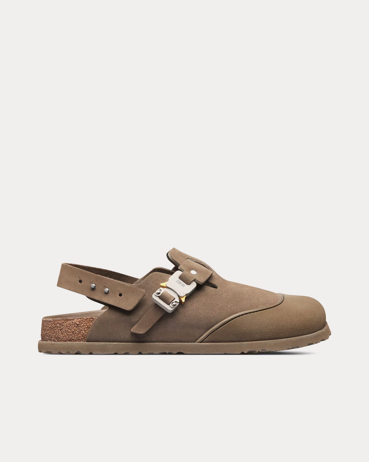 Tokio Mule Khaki Nubuck Calfskin Slip Ons