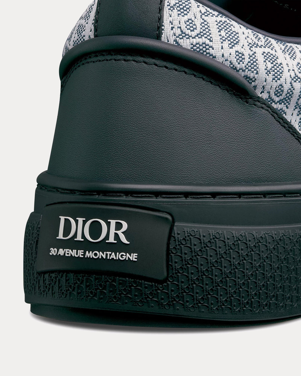 B33 Calfskin & Dior Oblique Canvas Navy Blue / Blue / White Low Top Sneakers