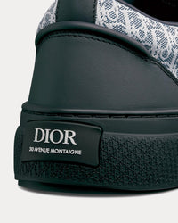B33 Calfskin & Dior Oblique Canvas Navy Blue / Blue / White Low Top Sneakers