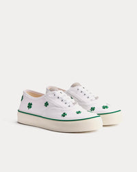 Saltwind White / Green Low Top Sneakers