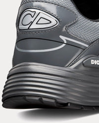 B30 Light Gray Technical Mesh and Gray Brilliant-Finish Technical Fabric Low Top Sneakers