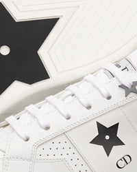 Dior Star Calfskin & Suede White / Black Low Top Sneakers