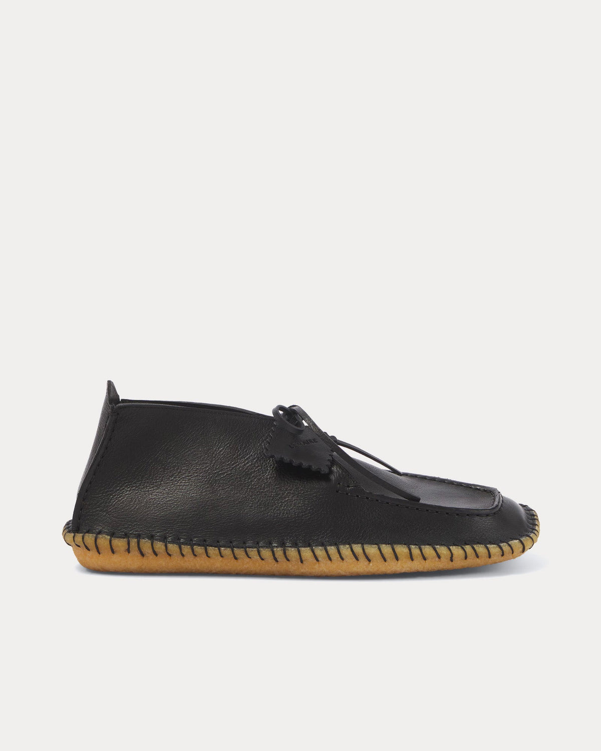 Desert Moccasins Leather Black Boots