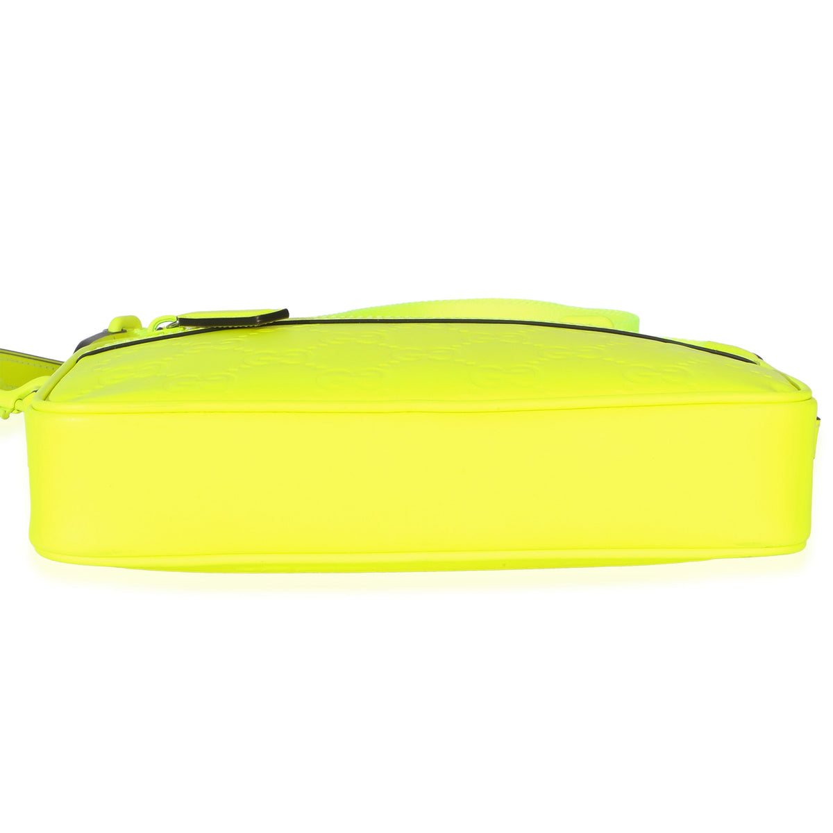 Vibrant Fluorescent Yellow Monogram Crossbody Bag