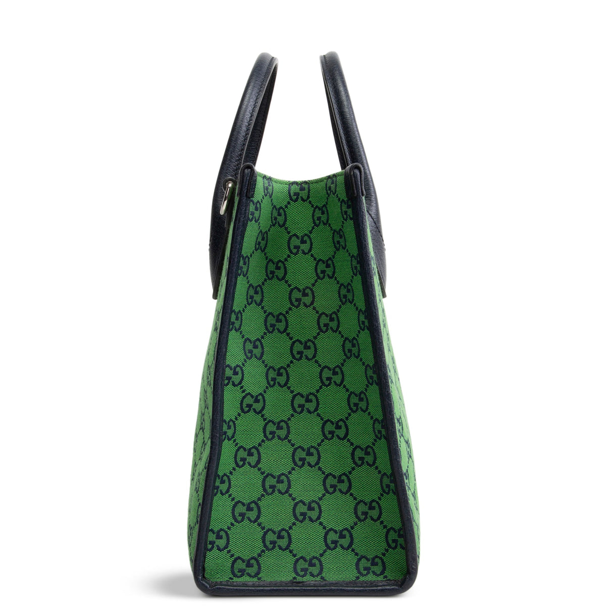 GG Canvas Interlocking G Tote Bag - Green