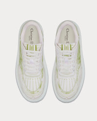 Addict Lime Toile de Jouy Technical Fabric Low Top Sneakers