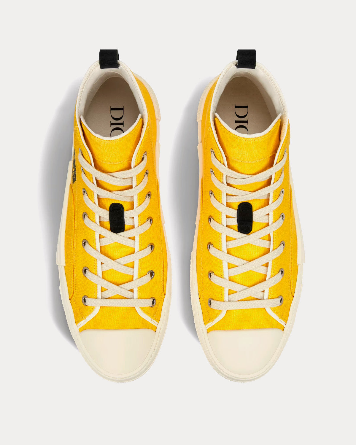 B23 Yellow Canvas with AsteroDior Signature High Top Sneakers