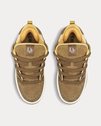 B9S Skater Limited And Numbered Edition Dior Oblique Suede and Jacquard Khaki / Beige Low Top Sneakers