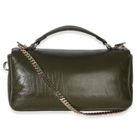 Green Lambskin Milano Small Top Handle Shoulder Bag