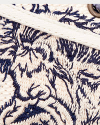 Walk'n'Dior Platform White Embroidered Cotton with Blue Toile de Jouy Motif Low Top Sneakers