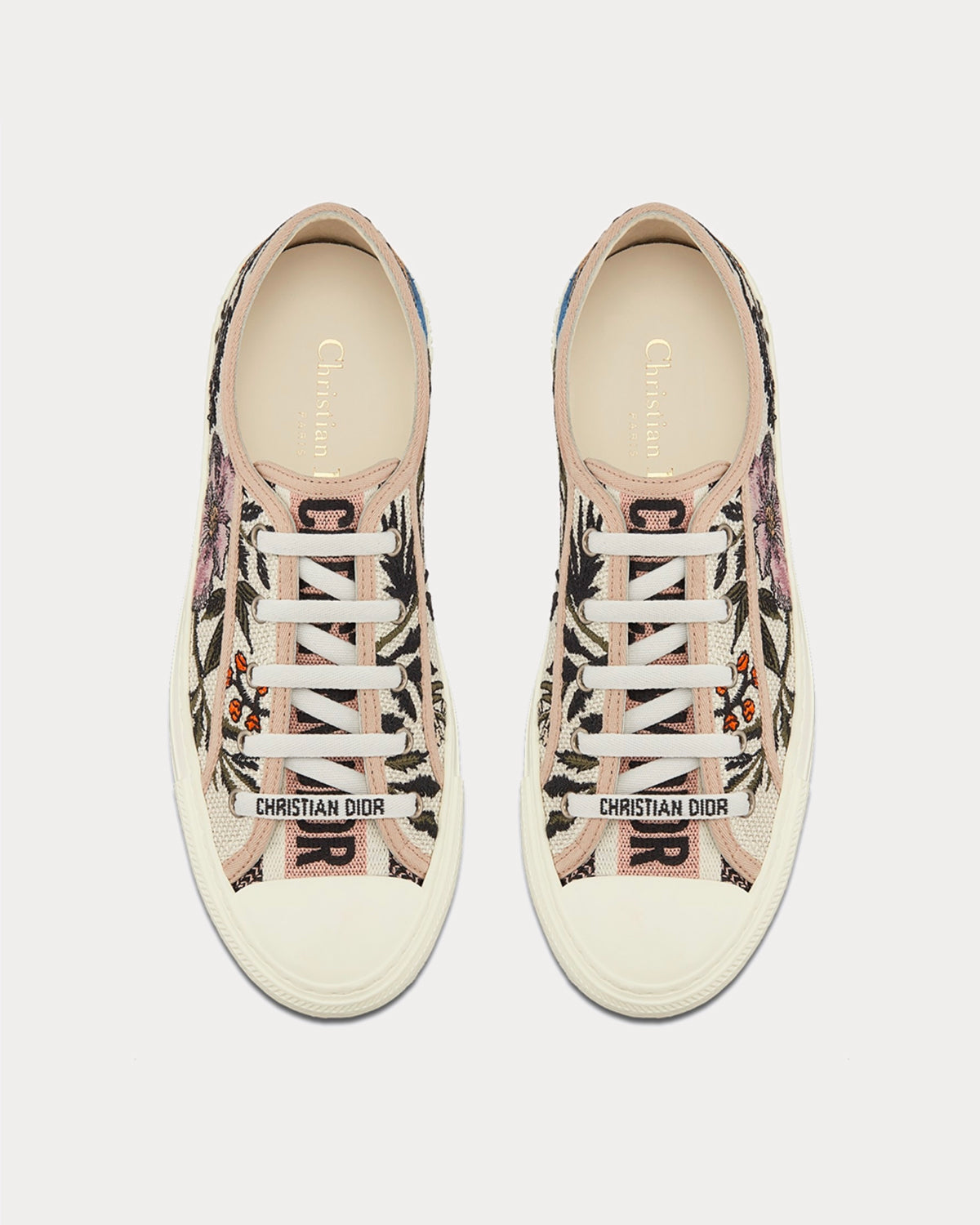 Walk'n'Dior Rosa Mutabilis Embroidery Low Top Sneakers