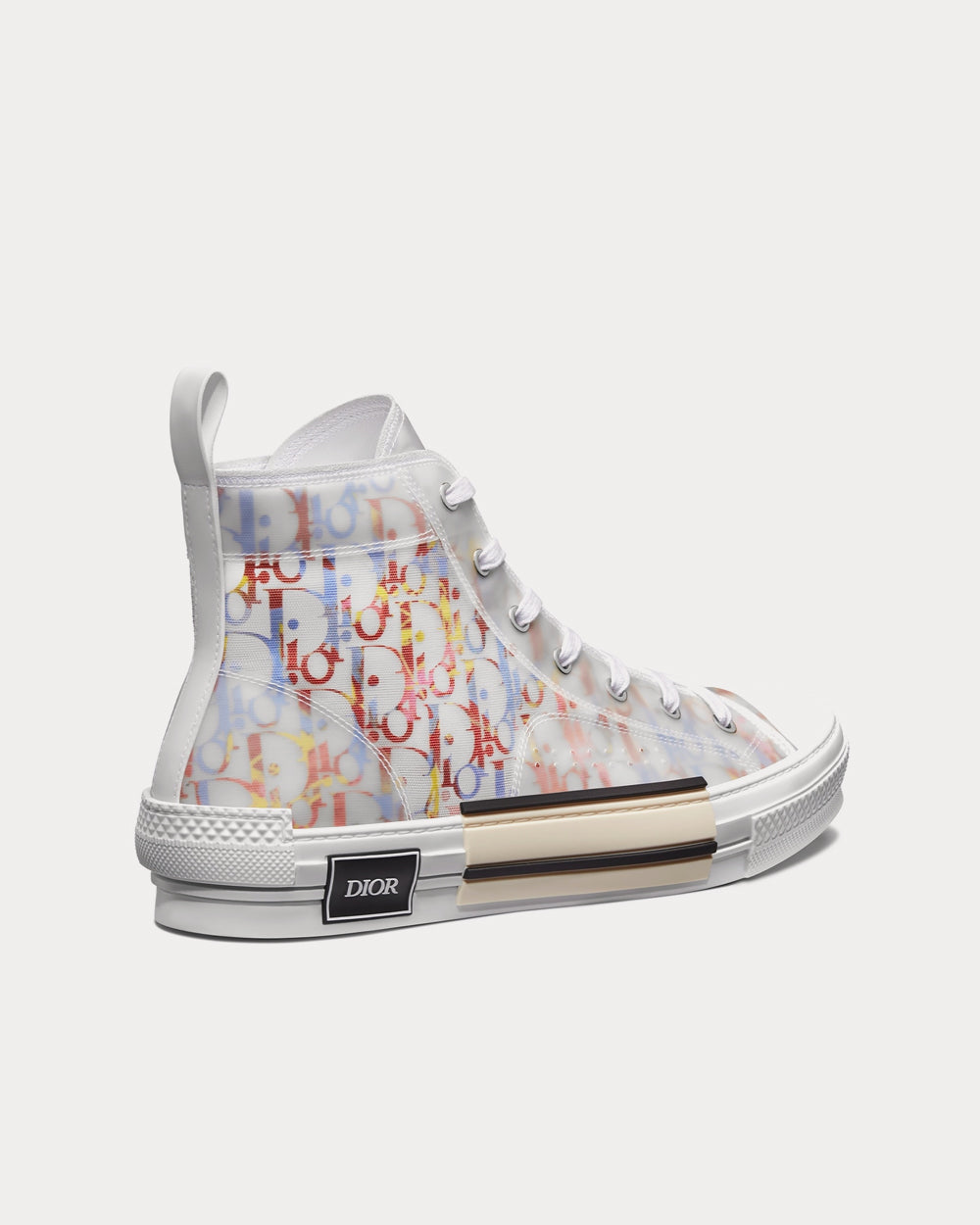 B23 Multicolor Dior Oblique Canvas High Top Sneakers