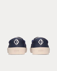 B101 Navy Blue Suede and Smooth Calfskin Slip On Sneakers