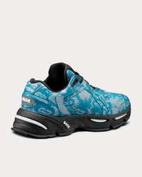 CD1 Blue Ayers and Reflective Gray Running Trainers
