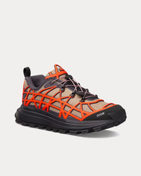B31 Runner Technical Mesh & Rubber with Warped Cannage Motif Beige / Orange / Black Low Top Sneakers