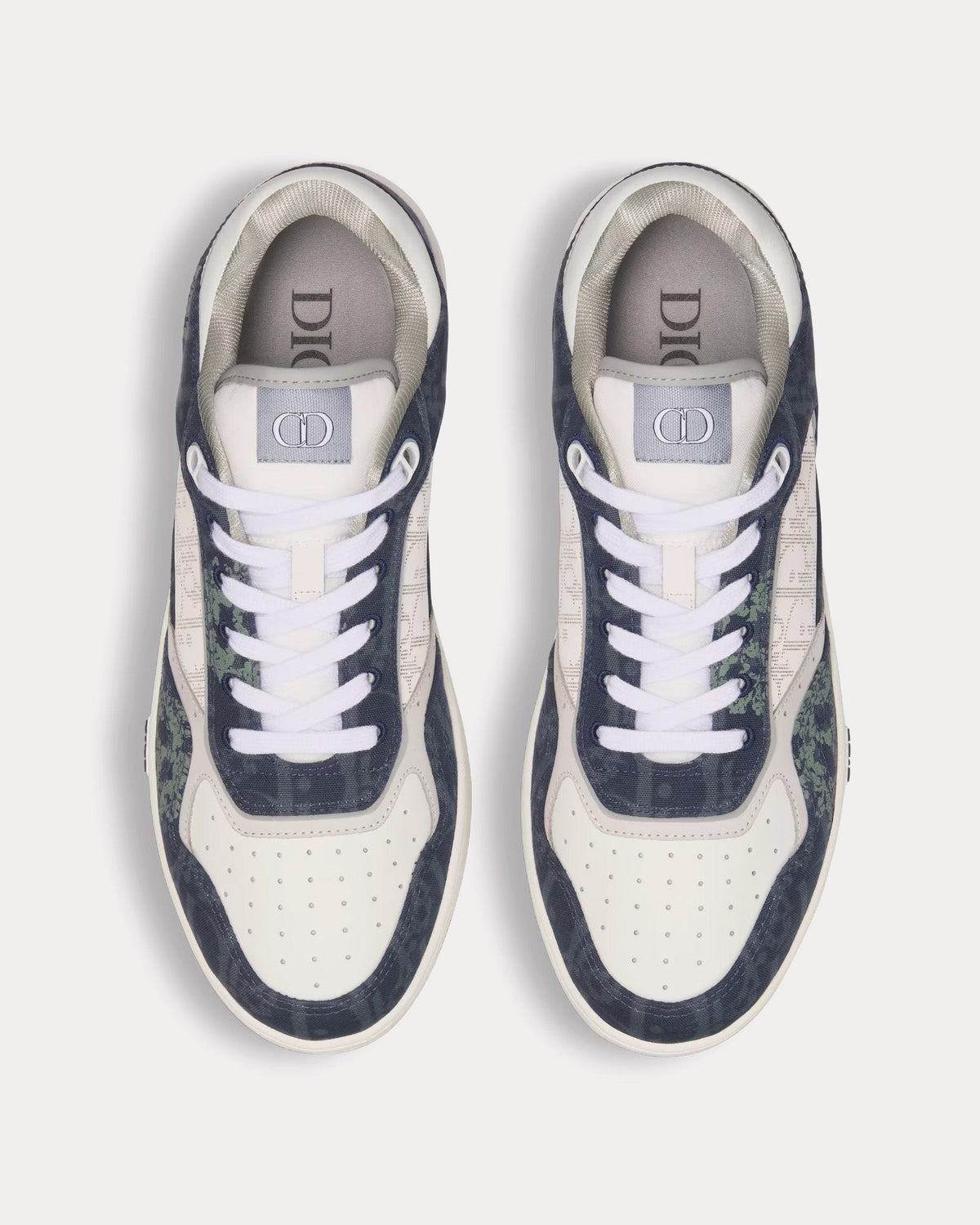 Dior Tears B27 Blue Dior Oblique and Peace Sign Dior Tears Denim Low Top Sneakers