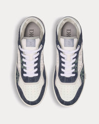 Dior Tears B27 Blue Dior Oblique and Peace Sign Dior Tears Denim Low Top Sneakers