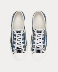 Walk'n'Dior Duck Blue Dior Brocart Embroidered Denim Low Top Sneakers