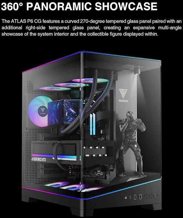 GAMDIAS Atlas P6 Mid-Tower Gaming Case