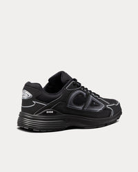 B30 Black Mesh and Technical Fabric Low Top Sneakers