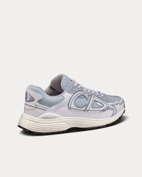 B30 Gray Mesh and White Technical Fabric Low Top Sneakers
