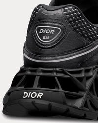 B35 NXXT Black Technical Fabric and Black Technical Mesh Low Top Sneakers