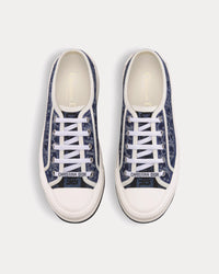 Walk'n'Dior Platform Blue Stonewashed-Effect Cotton Denim Embroidered with Dior Oblique Motif Low Top Sneakers