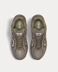 B30 Olive Mesh and Technical Fabric Low Top Sneakers