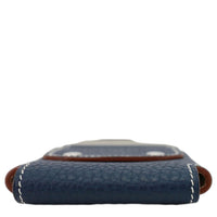 HERMES Leather Deck Of Cards & Case Navy Blue