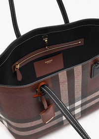 Medium Check Pattern Tote Bag