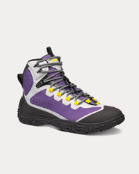 Diorizon Hiking Ankle Boot Purple Technical Mesh with Black Rubber High Top Sneakers