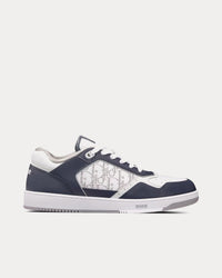 B27 Smooth Calfskin with Dior Oblique Jacquard Deep Blue / White Low Top Sneakers