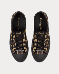Walk'n'Dior Beige Multicolor Mizza Embroidered Cotton Low Top Sneakers