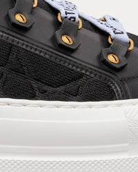 Walk'n'Dior Platform Black Macrocannage Technical Mesh High Top Sneakers