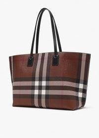 Medium Check Pattern Tote Bag