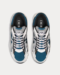 B30 Blue Mesh and White, Gray and Black Technical Fabric Low Top Sneakers