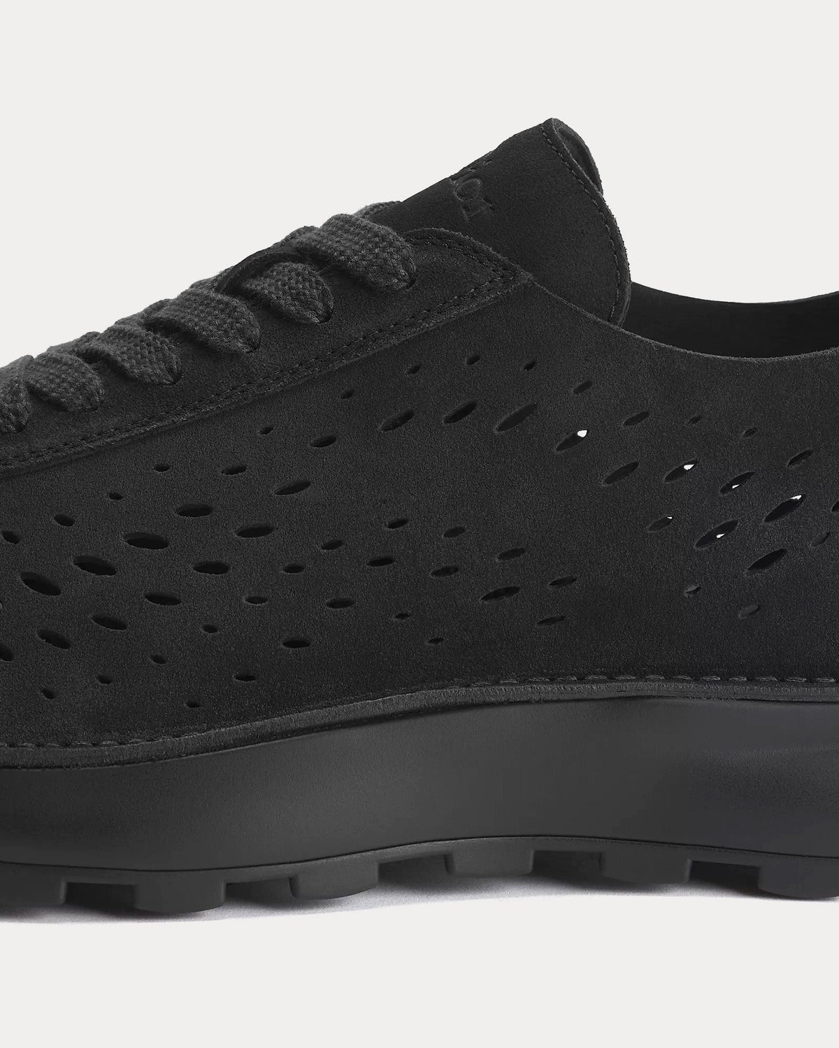 Squash Suede Black Low Top Sneakers