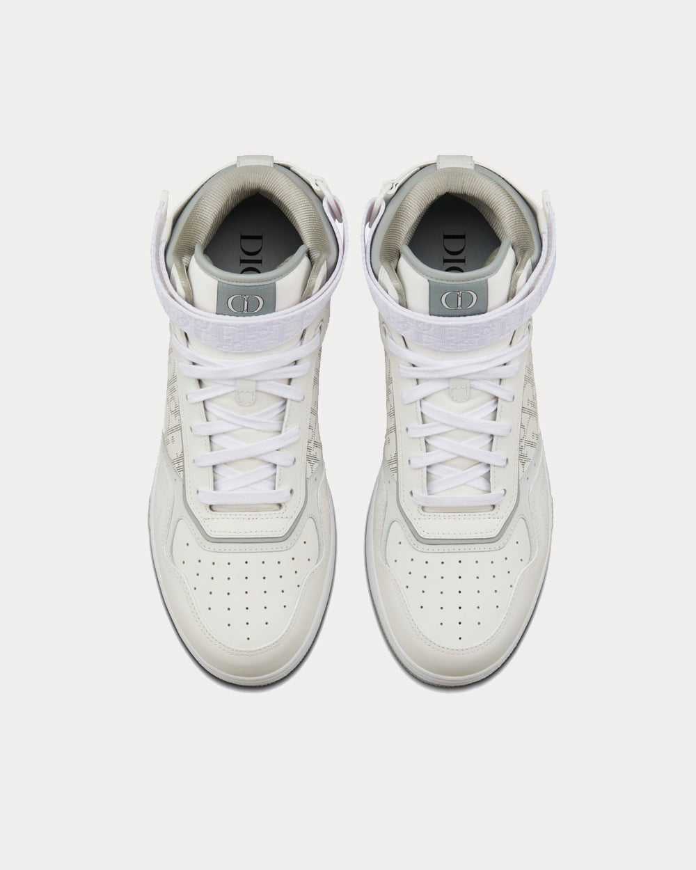 B27 Dior Oblique Galaxy White High Top Sneakers