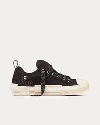B23 Skater Black Cotton Canvas Low Top Sneakers