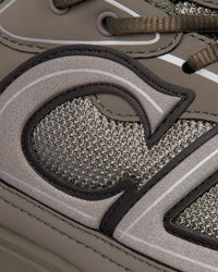 B30 Olive Mesh and Technical Fabric Low Top Sneakers