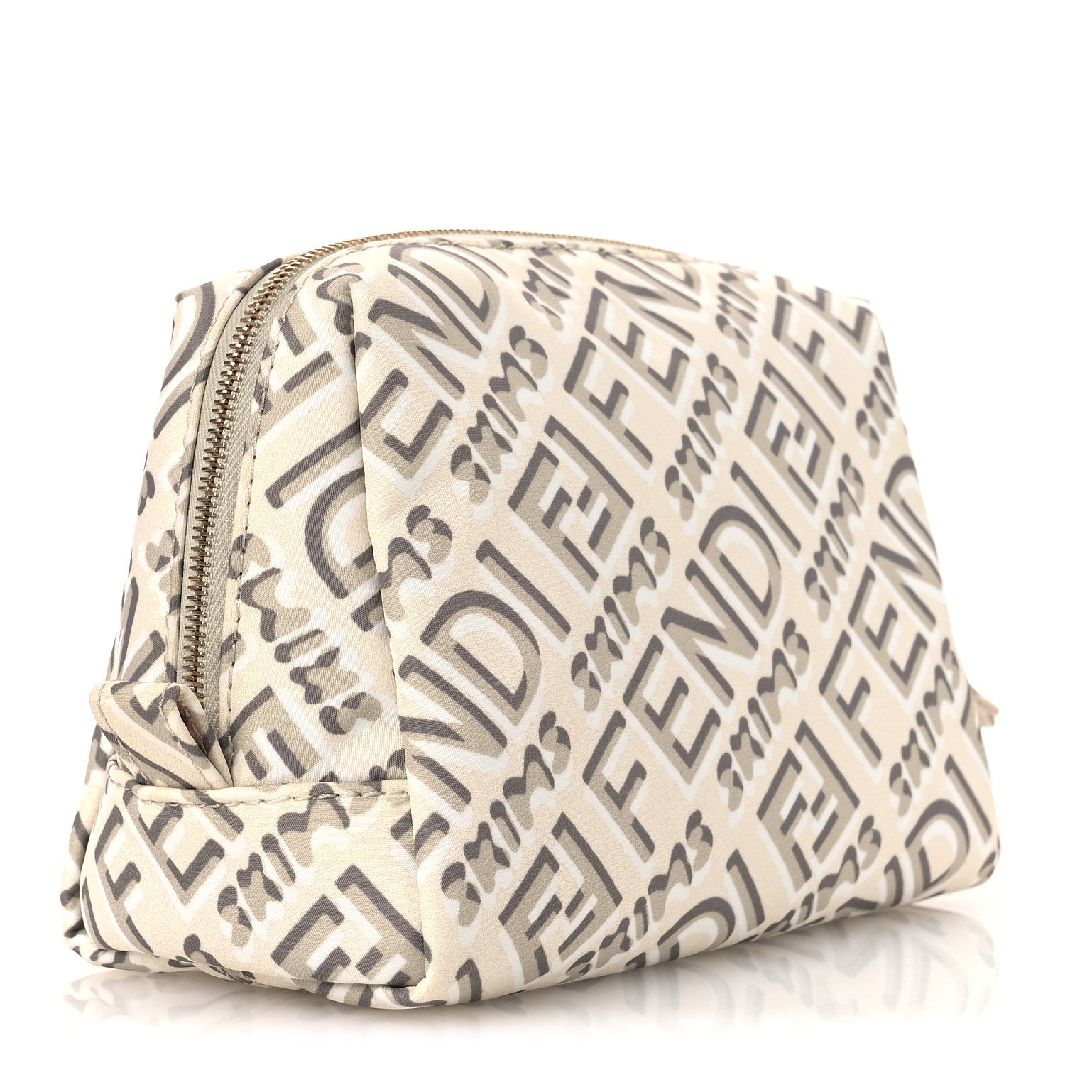 X SKIMS Nylon Small Trapezoid Beauty Pouch Kims Avorio